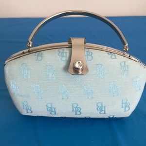 B Brentano Blue Clutch